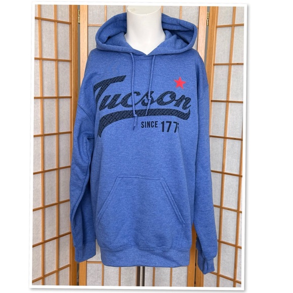 Blue Tucson Hooded Sweatshirt - Picture 2 of 10